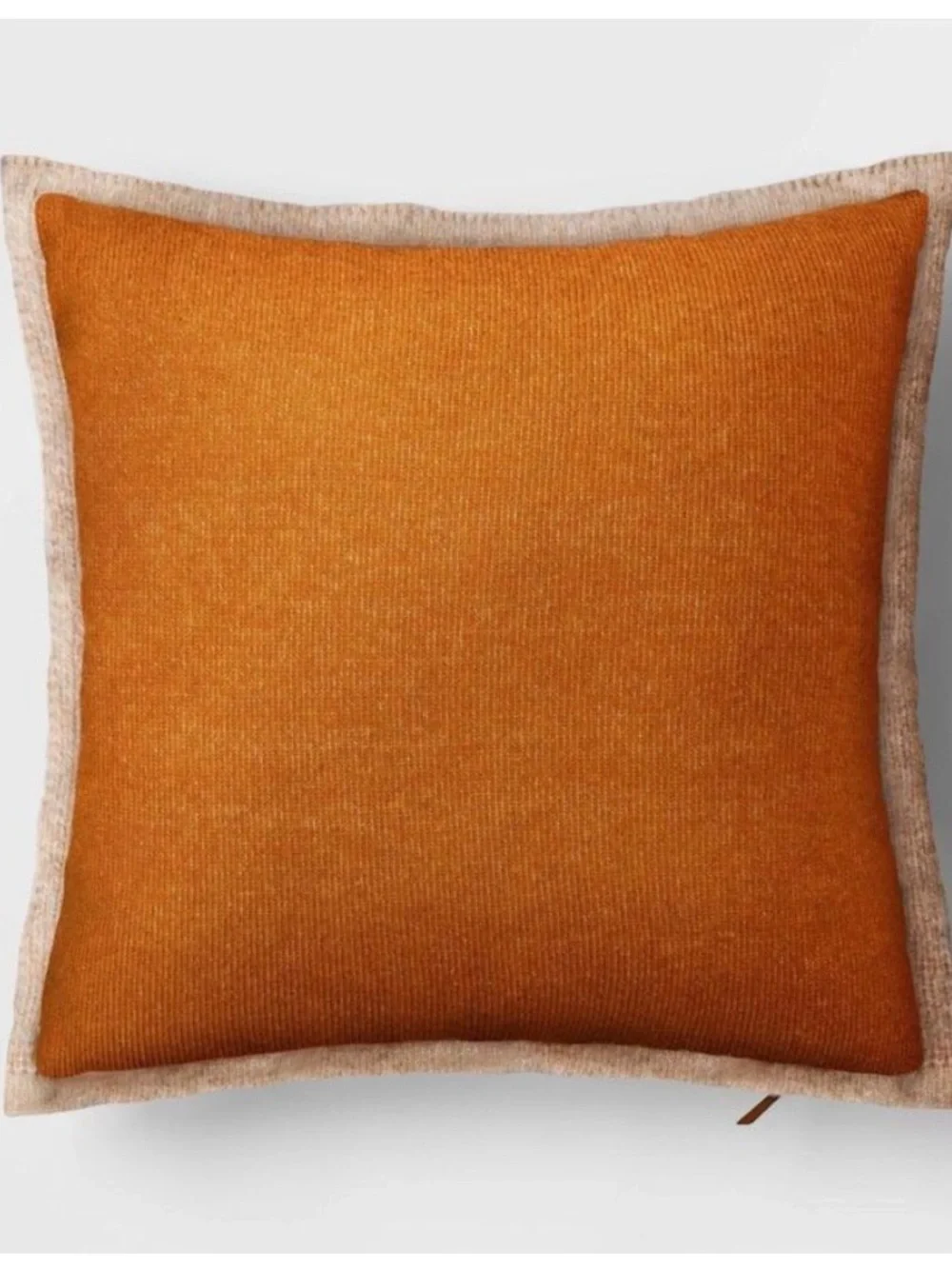 Threshold The Cozy Collection faux Cashmere Accent Pillow with Natural Trim